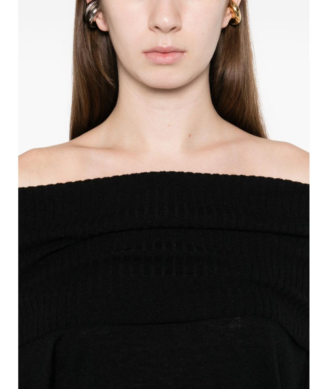 PINKO Черный полиамидовый джемпер / свитер, фото 2