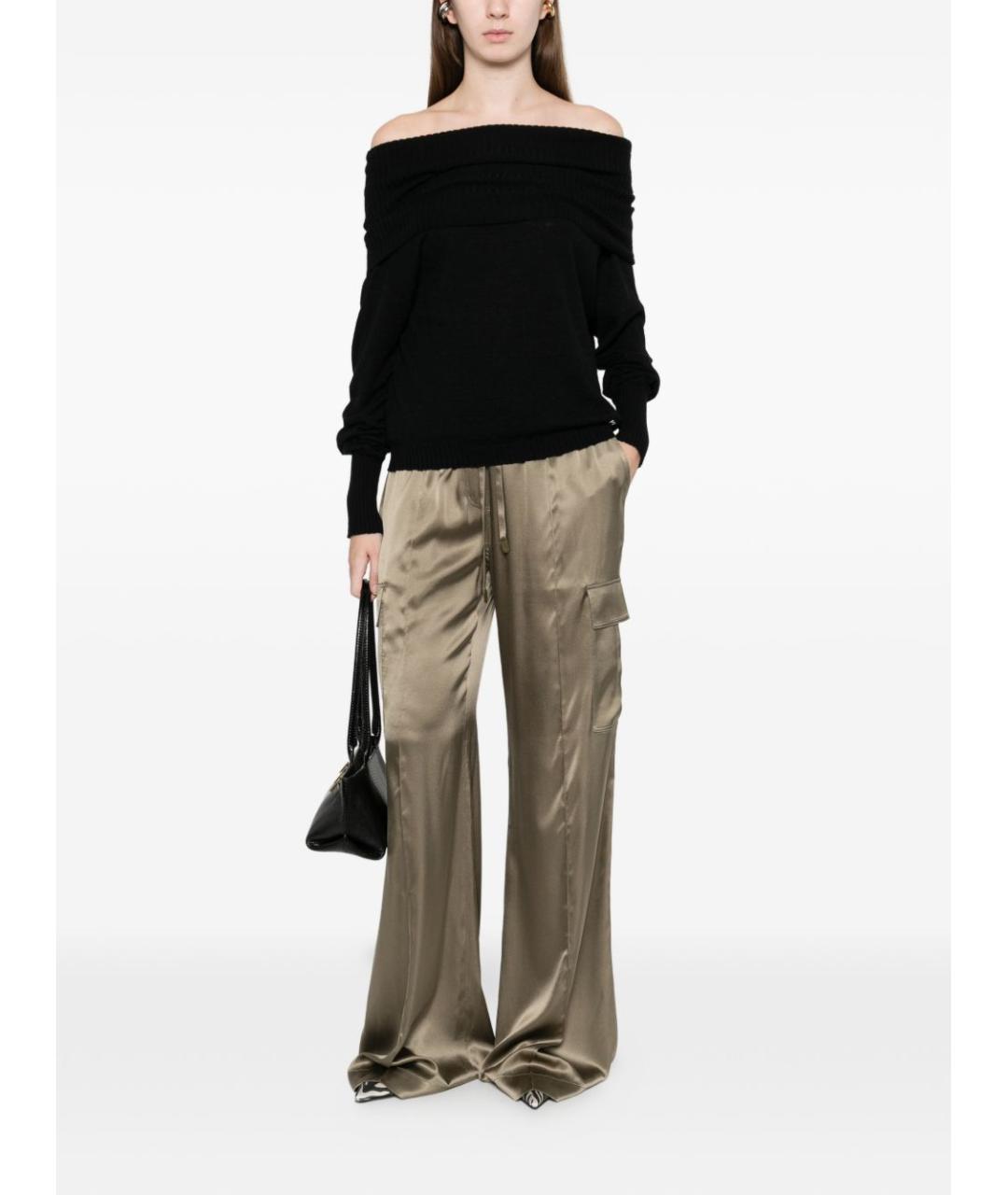 PINKO Черный полиамидовый джемпер / свитер, фото 4