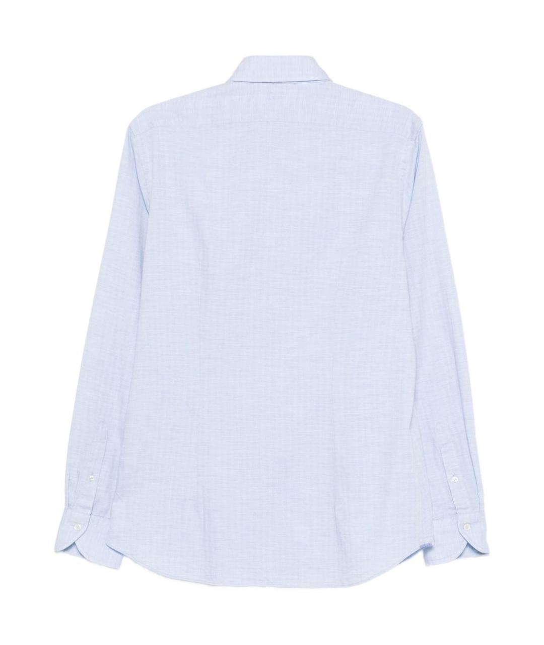 XACUS Голубая хлопко-лиоцелловая классическая рубашка, фото 3