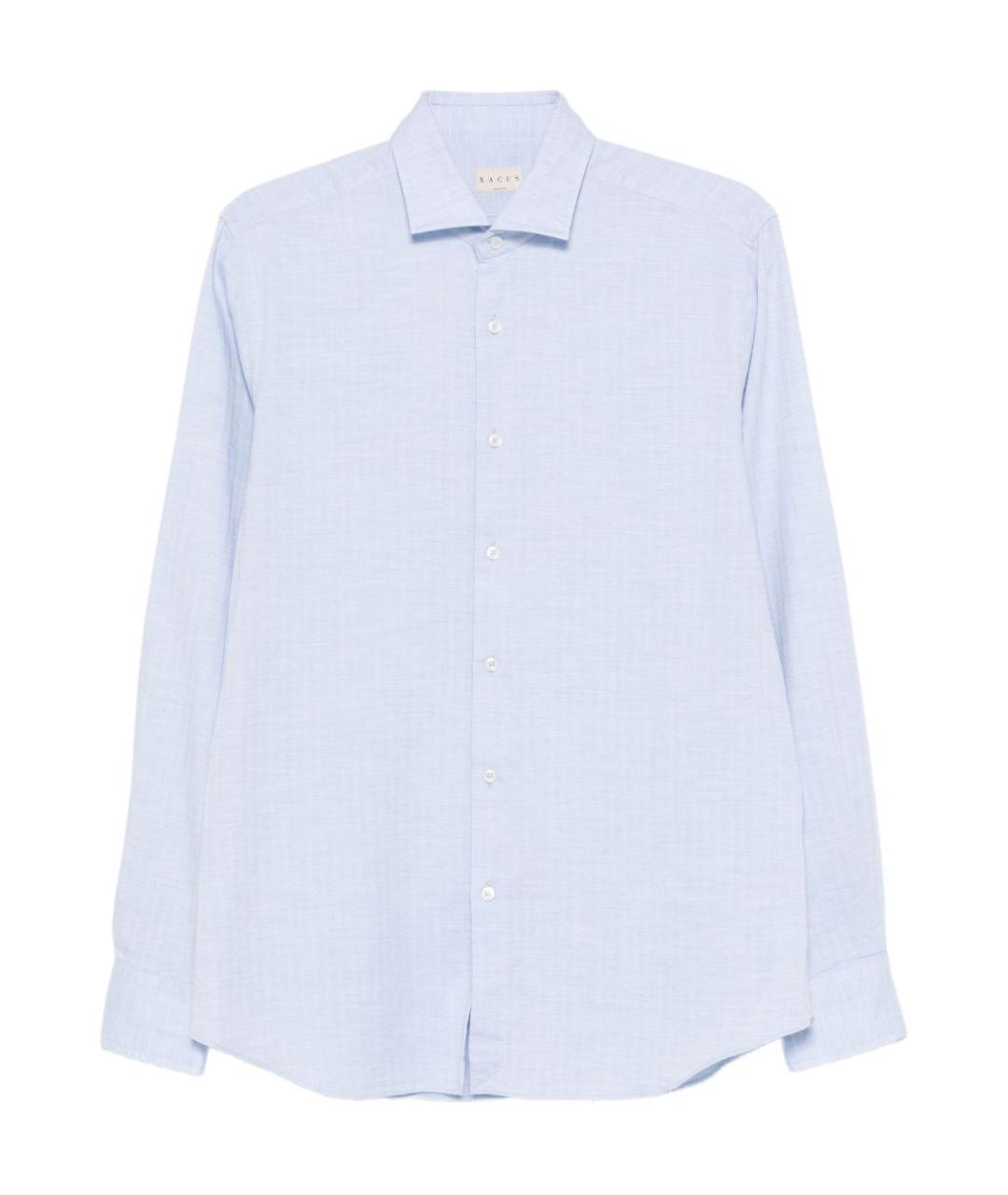 XACUS Голубая хлопко-лиоцелловая классическая рубашка, фото 1
