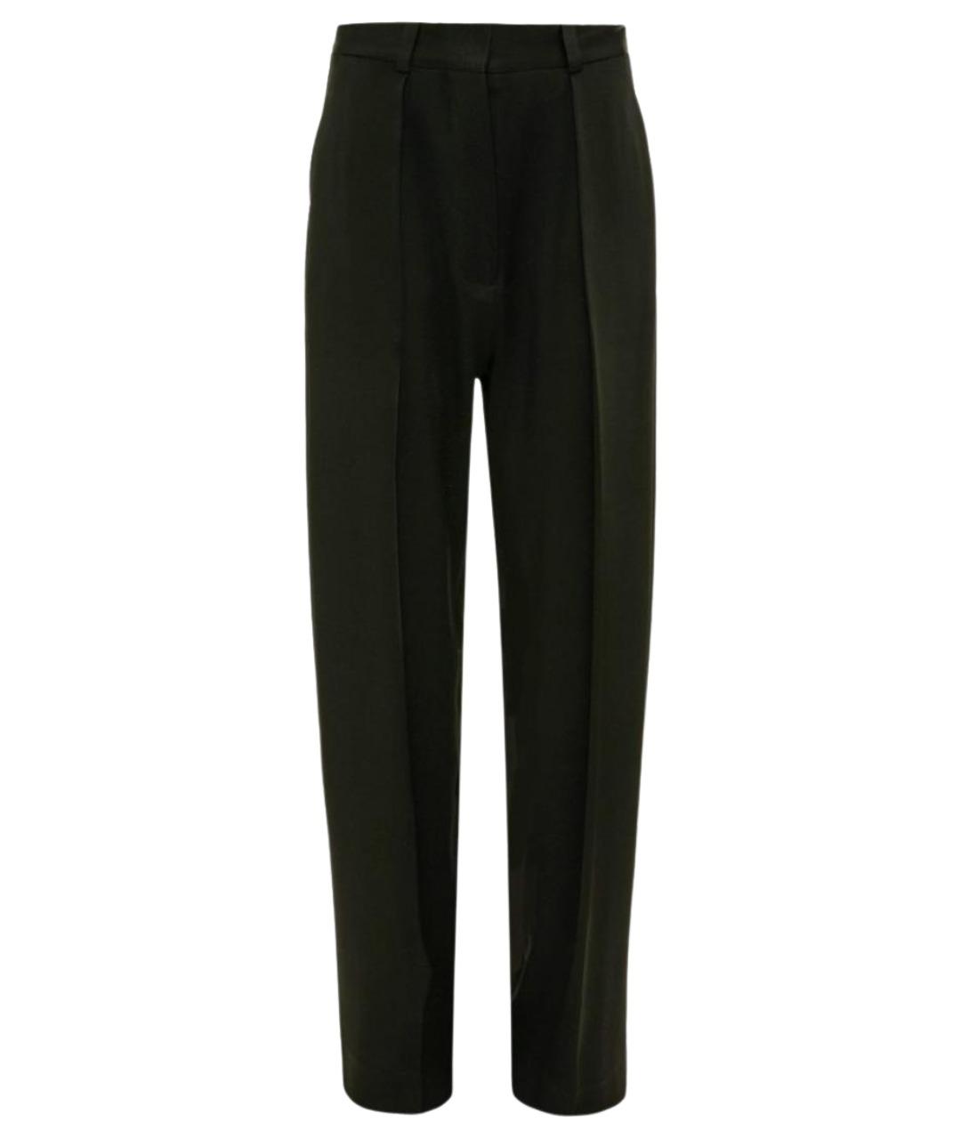 VICTORIA BECKHAM Черные шерстяные прямые брюки, фото 1