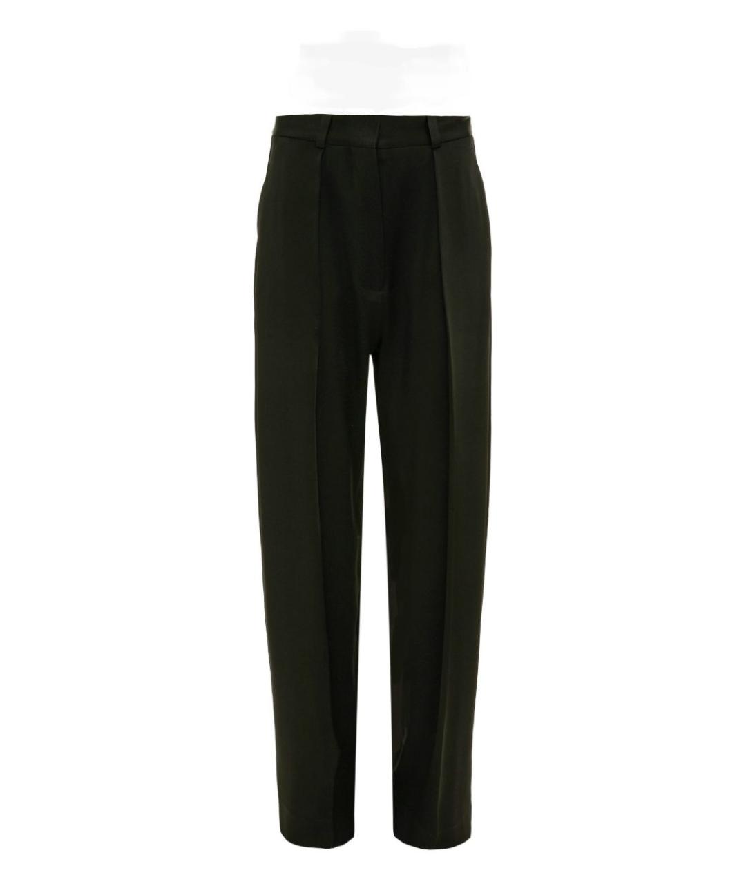 VICTORIA BECKHAM Черные шерстяные прямые брюки, фото 5