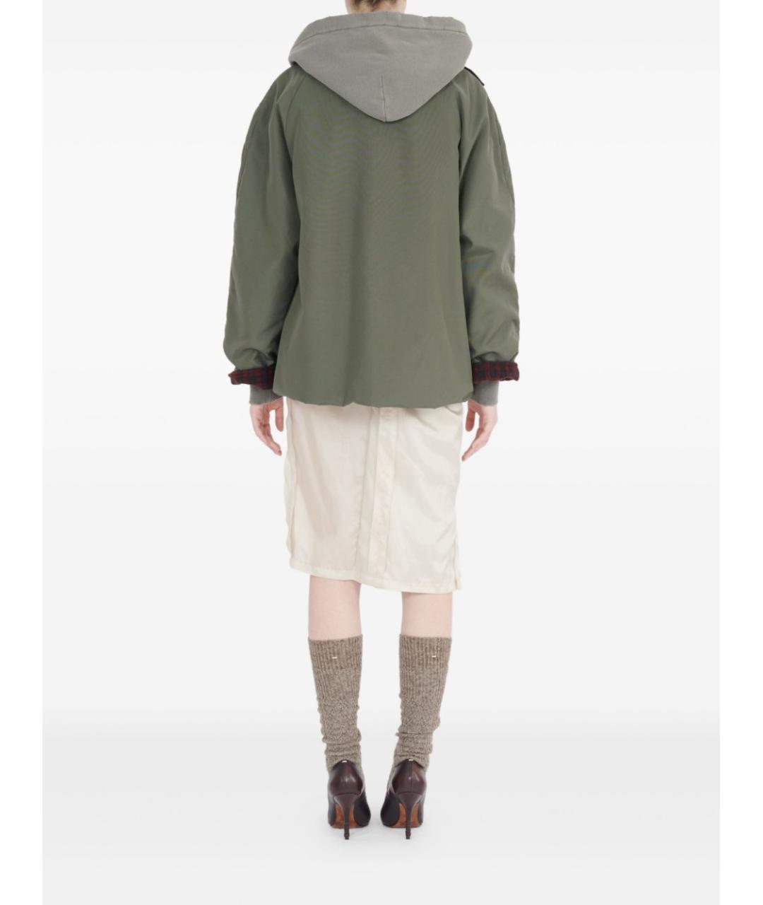 MAISON MARGIELA Зеленая полиамидовая куртка, фото 4