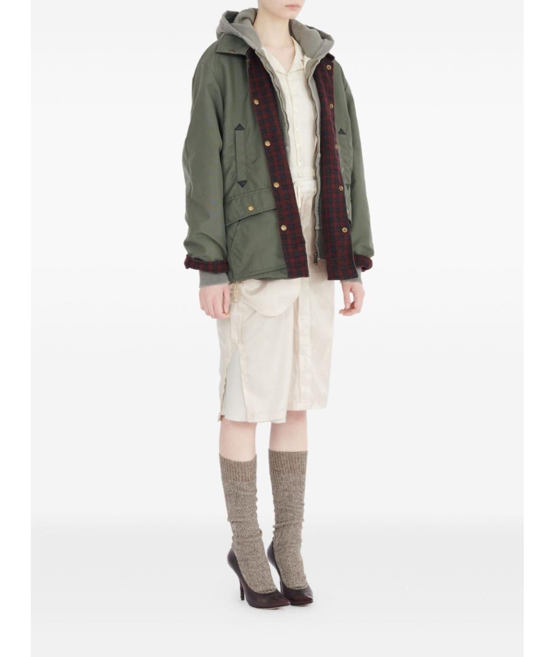 MAISON MARGIELA Зеленая полиамидовая куртка, фото 3