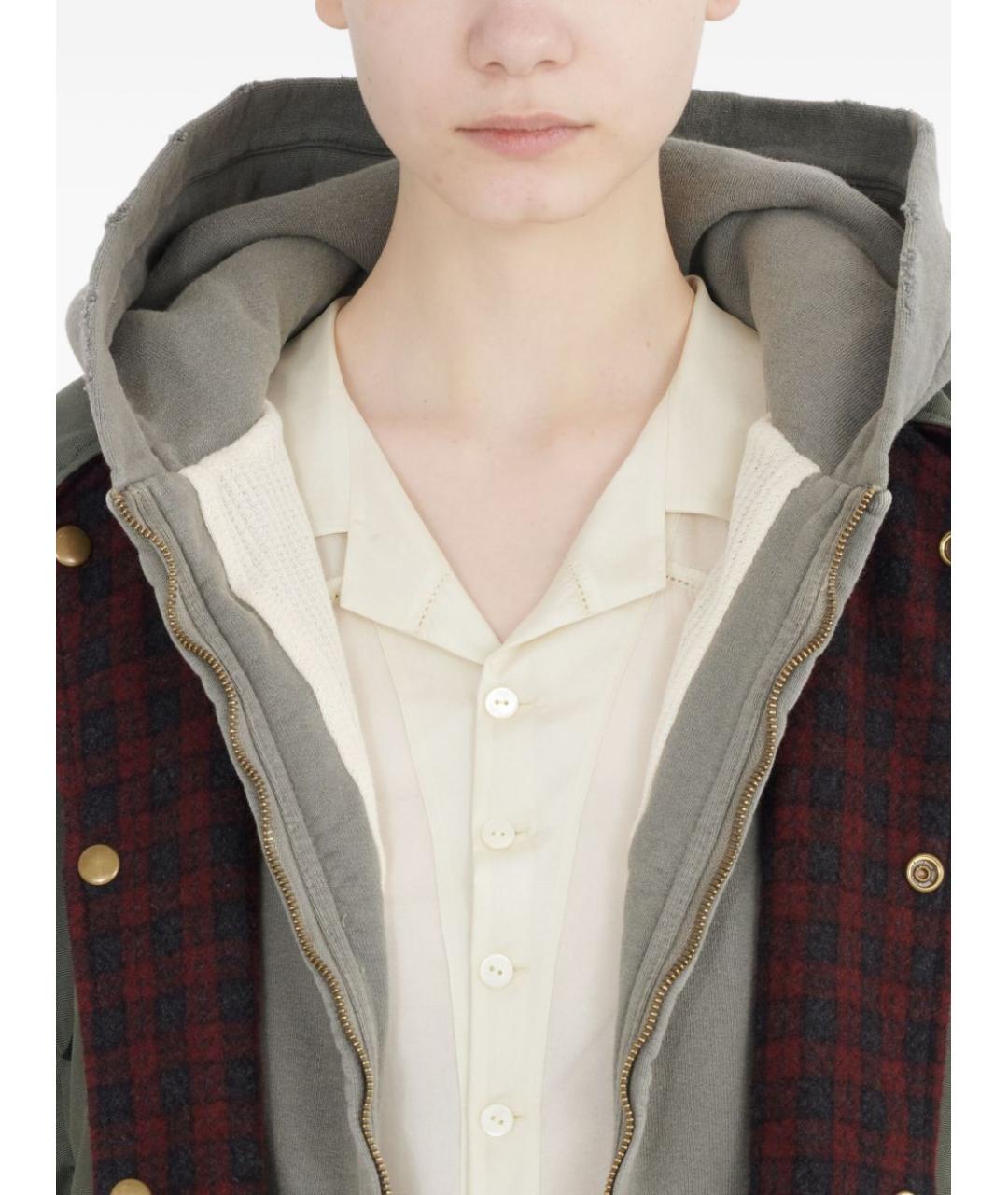 MAISON MARGIELA Зеленая полиамидовая куртка, фото 6