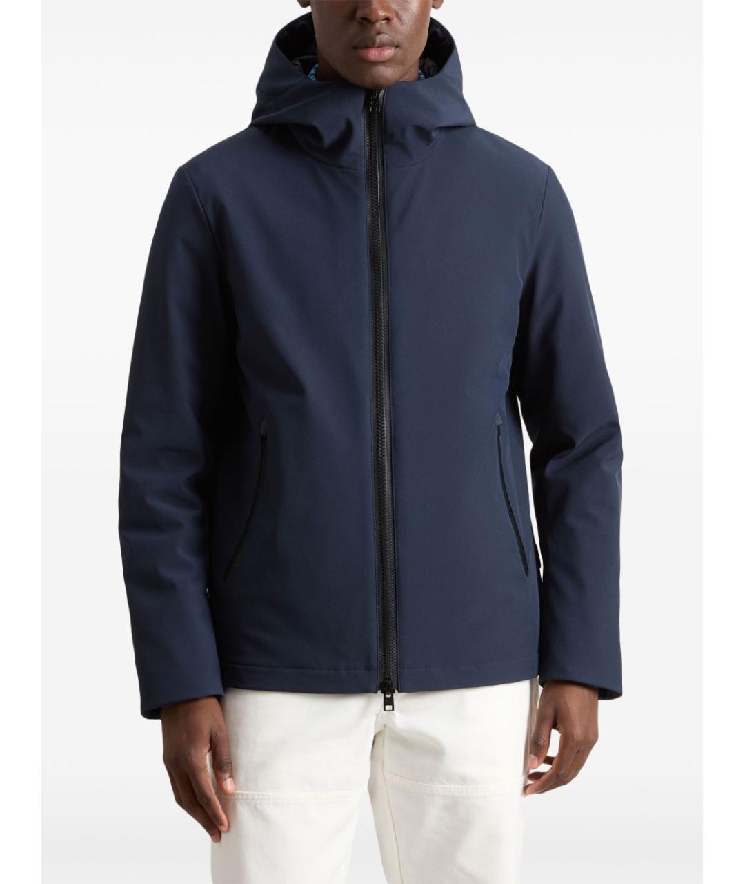 WOOLRICH Синяя полиэстеровая куртка, фото 5