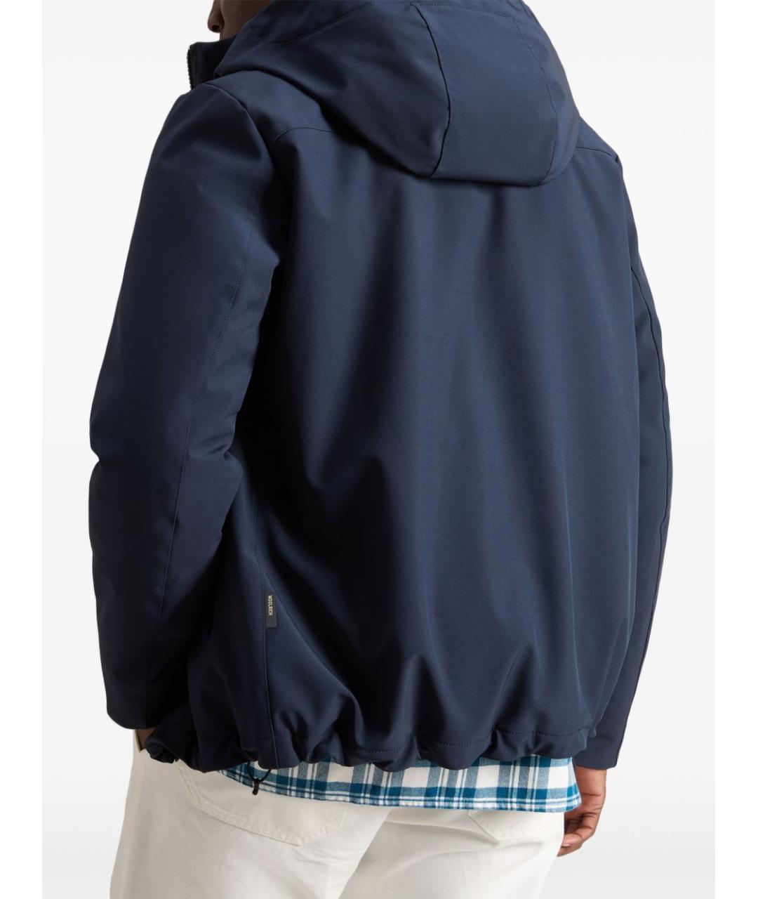WOOLRICH Синяя полиэстеровая куртка, фото 4