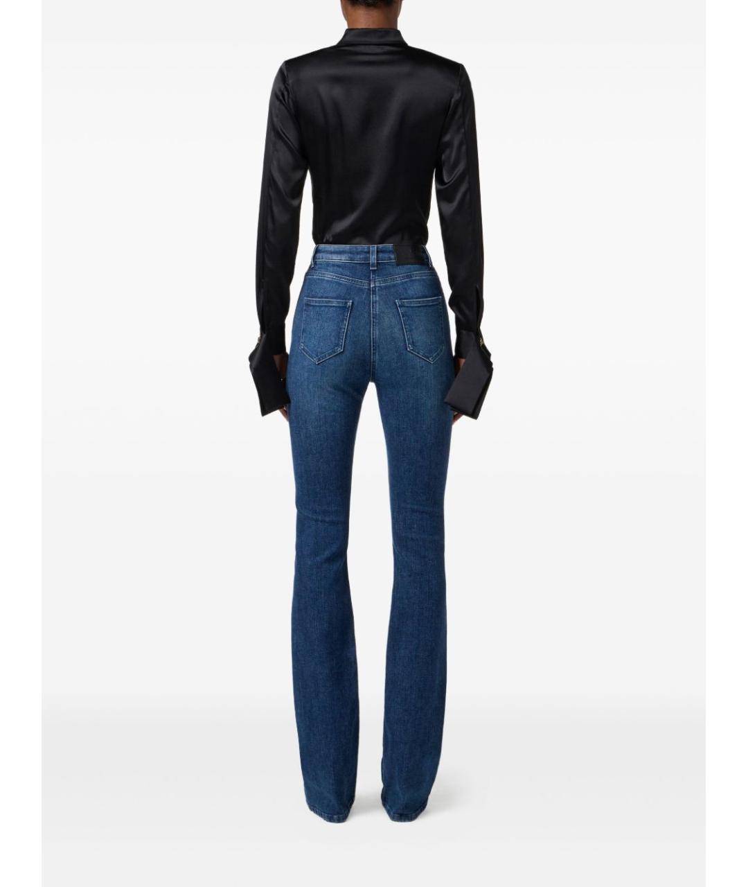 ELISABETTA FRANCHI Черная шелковая блузы, фото 3