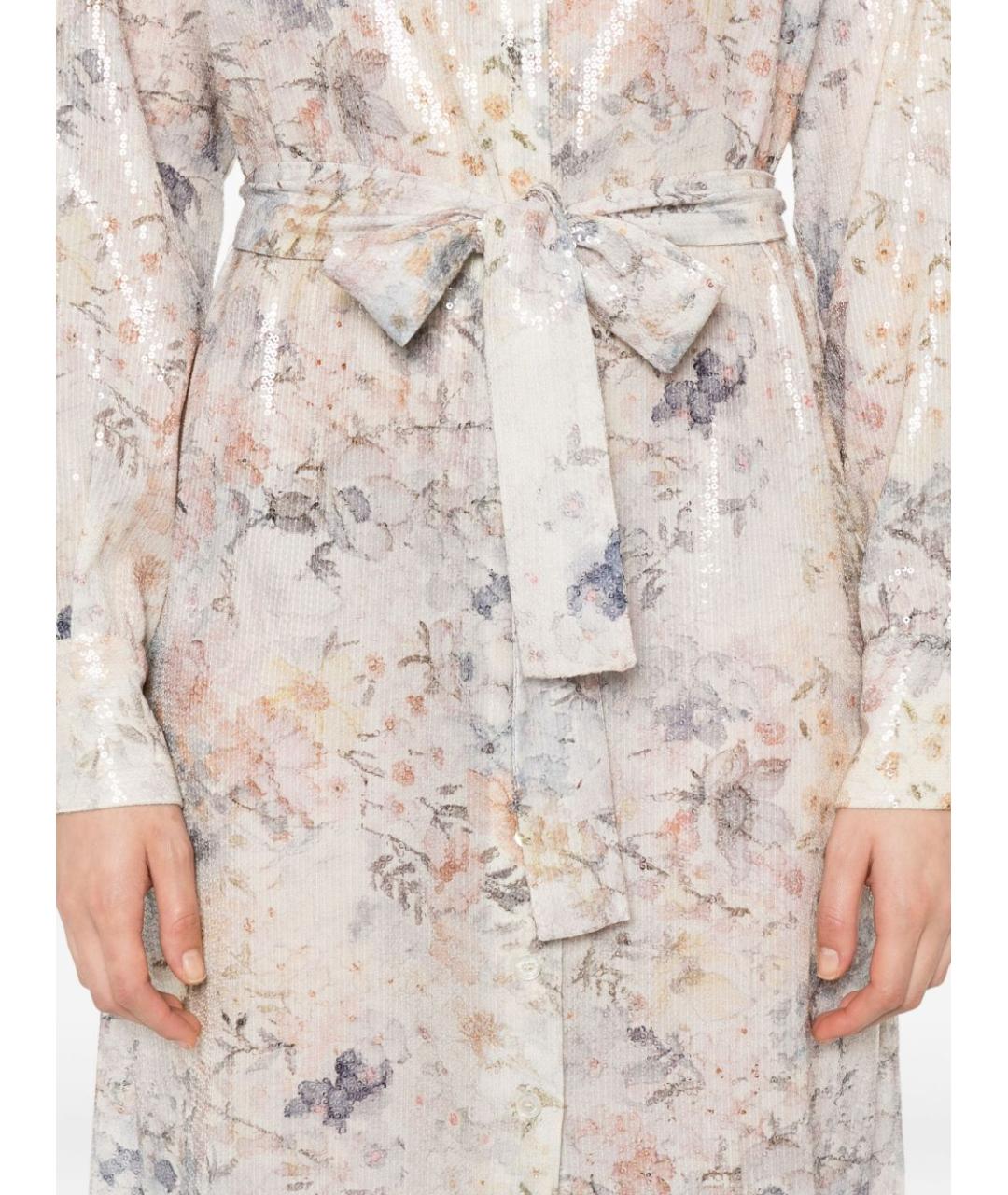 GOLDEN GOOSE DELUXE BRAND Мульти хлопковое повседневное платье, фото 3