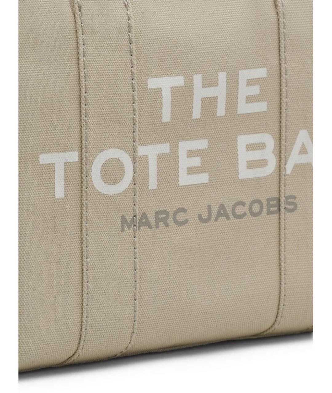 MARC JACOBS Бежевая хлопковая сумка тоут, фото 4