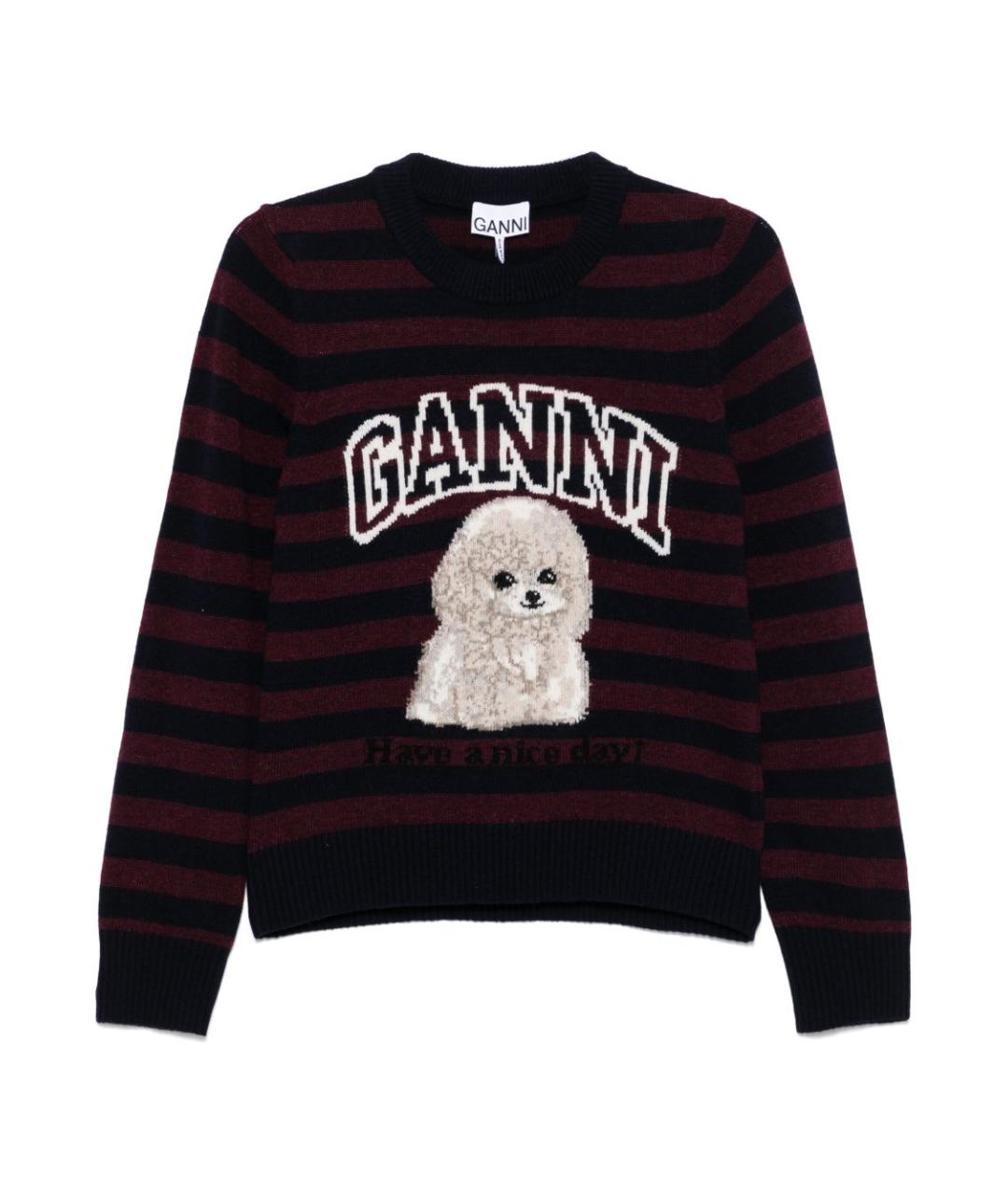 GANNI Мульти шерстяной джемпер / свитер, фото 1