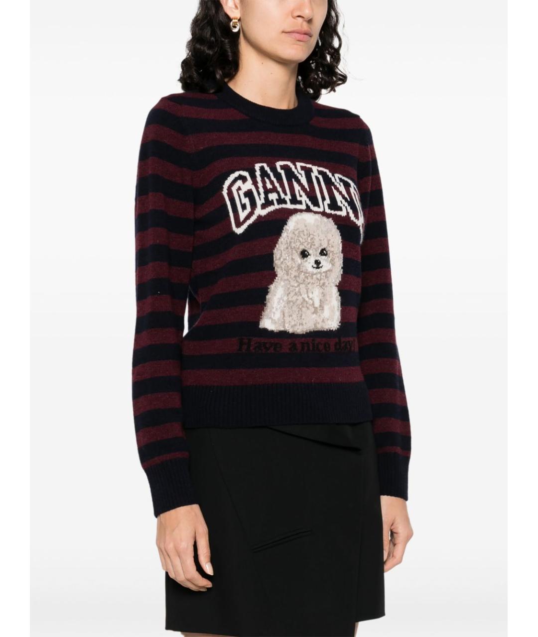 GANNI Мульти шерстяной джемпер / свитер, фото 5