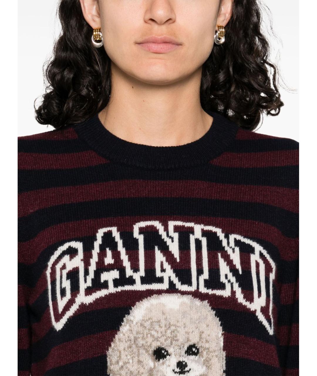 GANNI Мульти шерстяной джемпер / свитер, фото 4