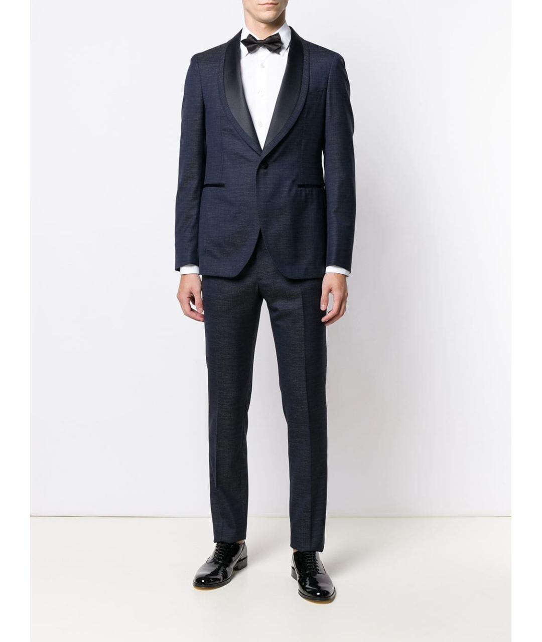 TAGLIATORE Темно-синий вечерний костюм, фото 2