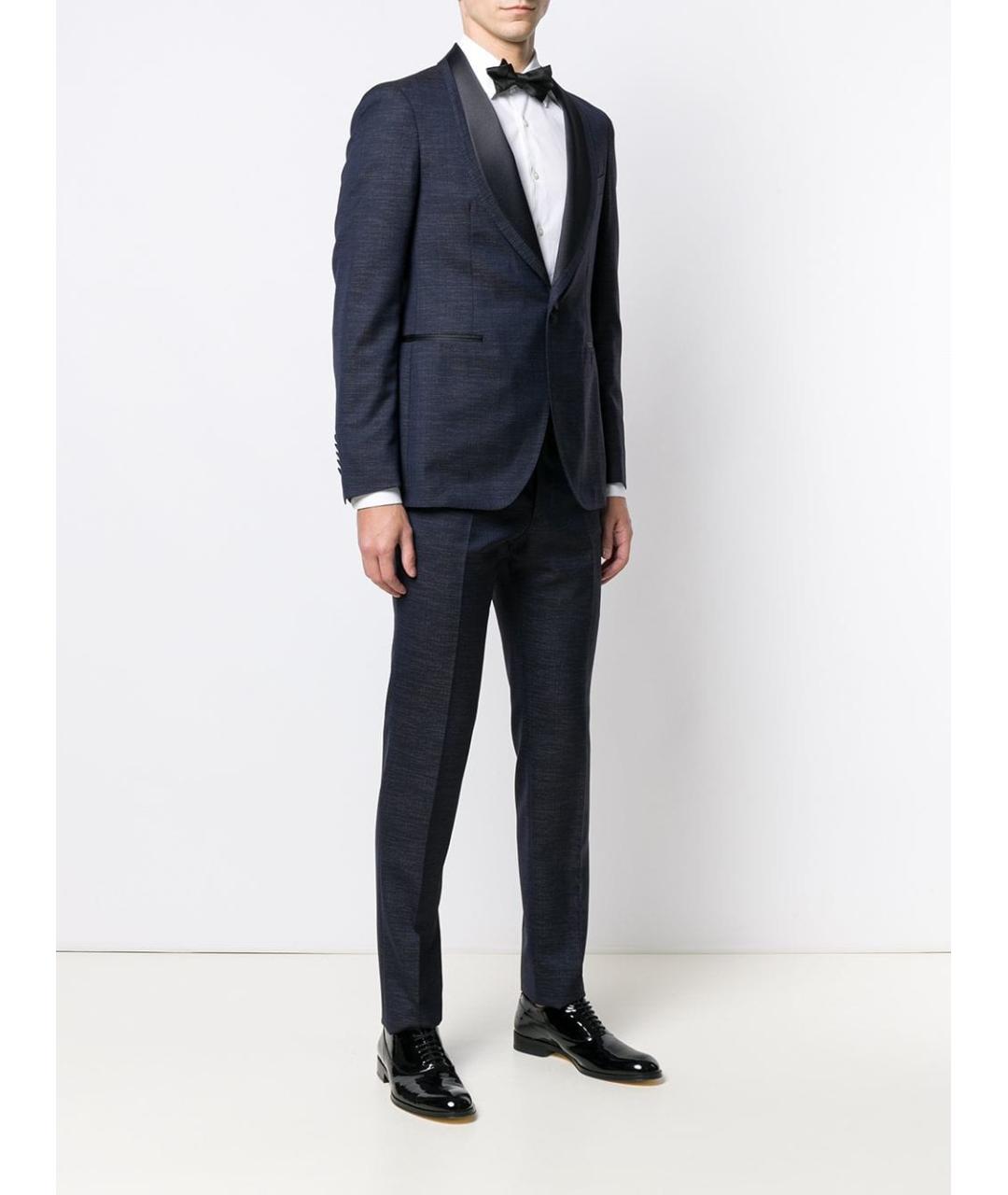 TAGLIATORE Темно-синий вечерний костюм, фото 3