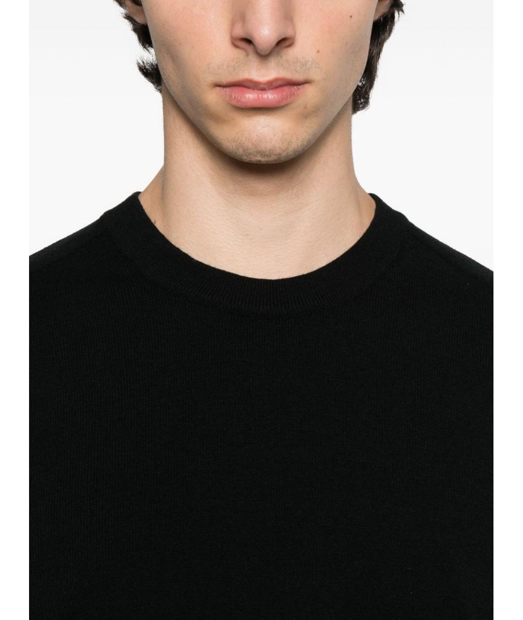 STONE ISLAND Черный шерстяной джемпер / свитер, фото 3