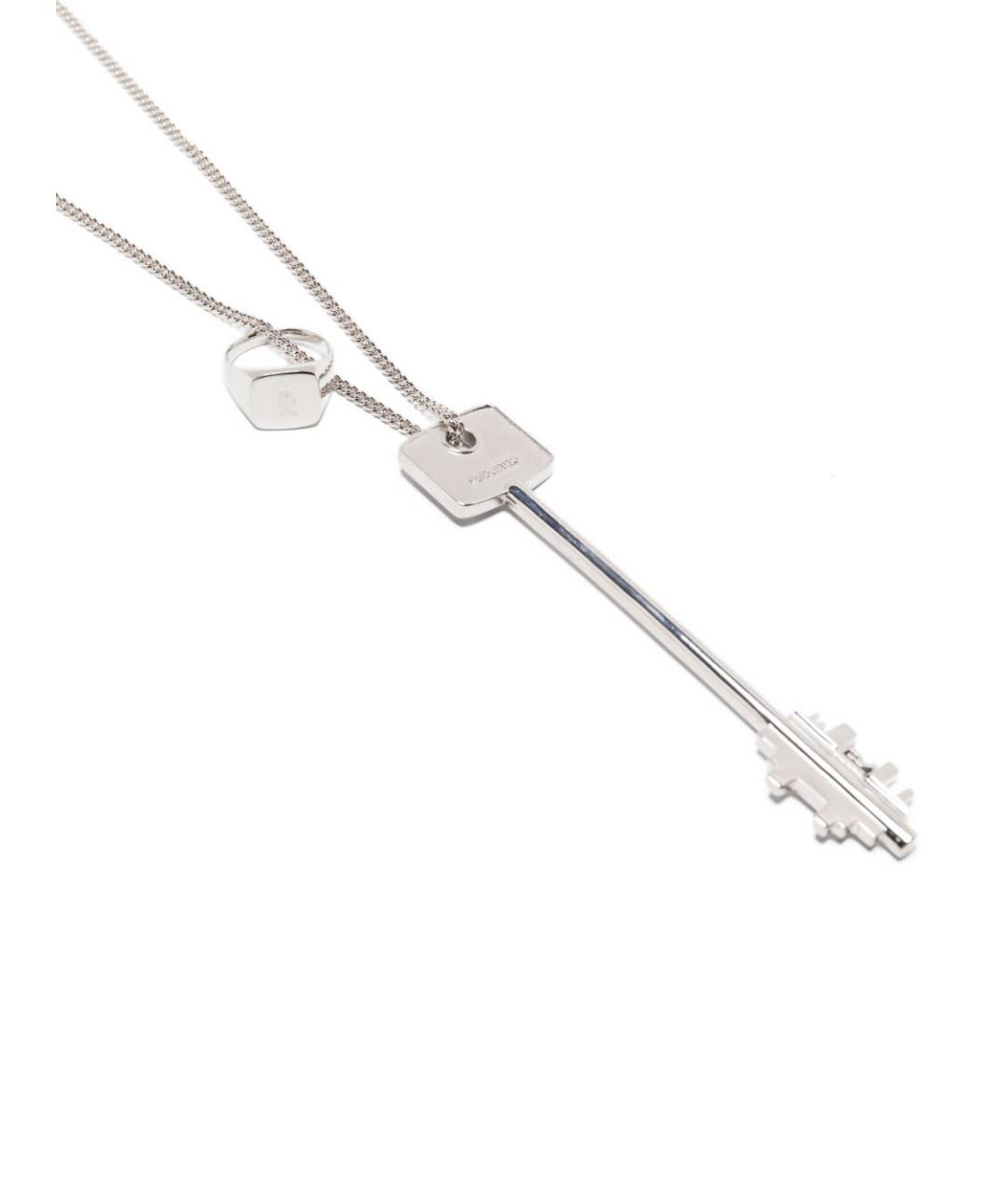 PACO RABANNE Серебряное металлическое колье, фото 2