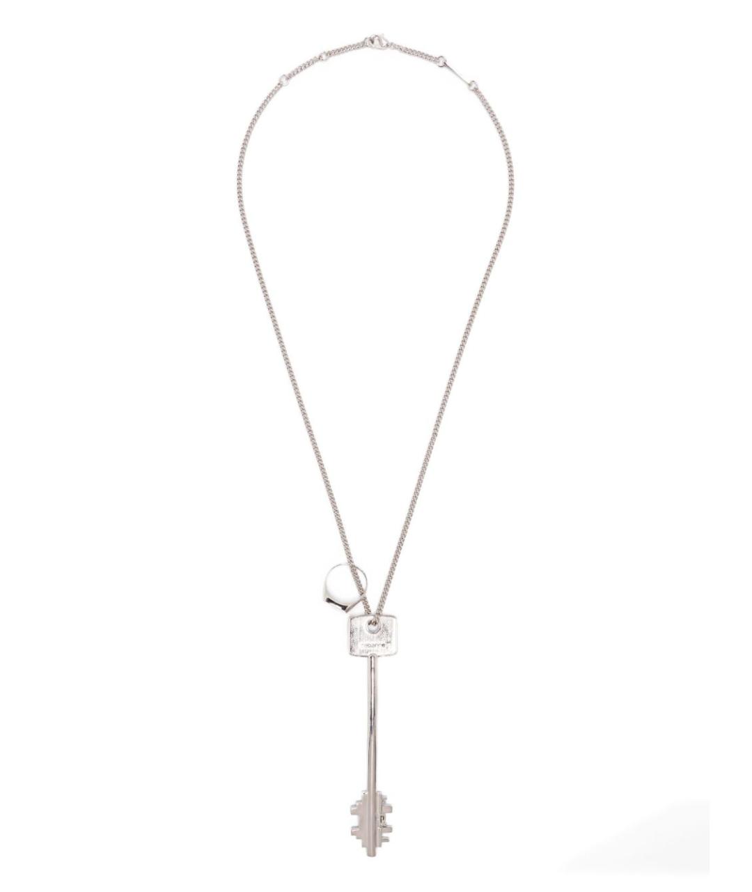 PACO RABANNE Серебряное металлическое колье, фото 1