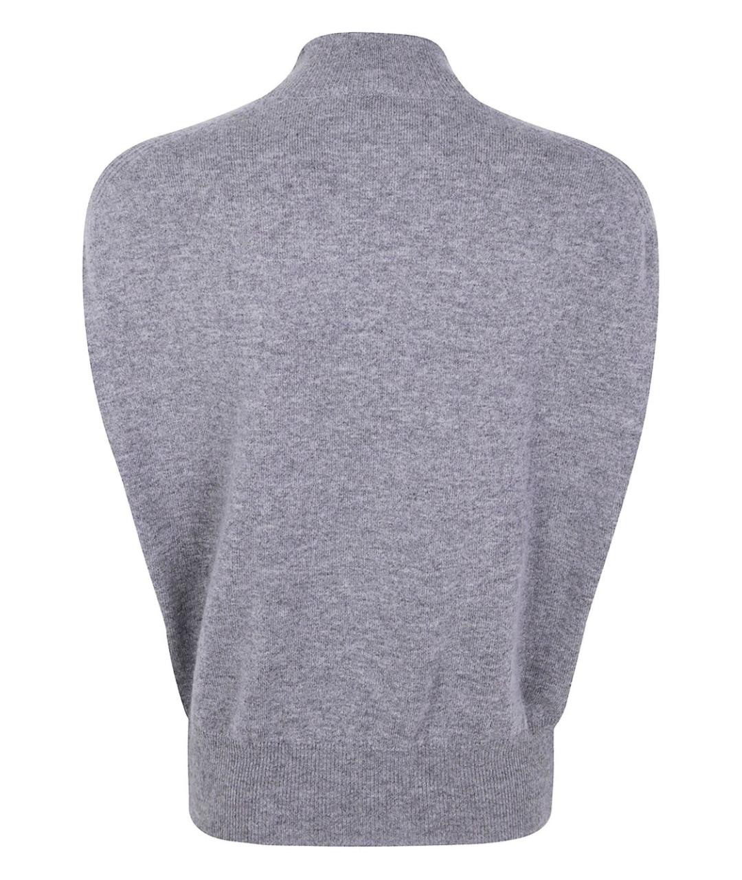 SEMICOUTURE Серый шерстяной джемпер / свитер, фото 2