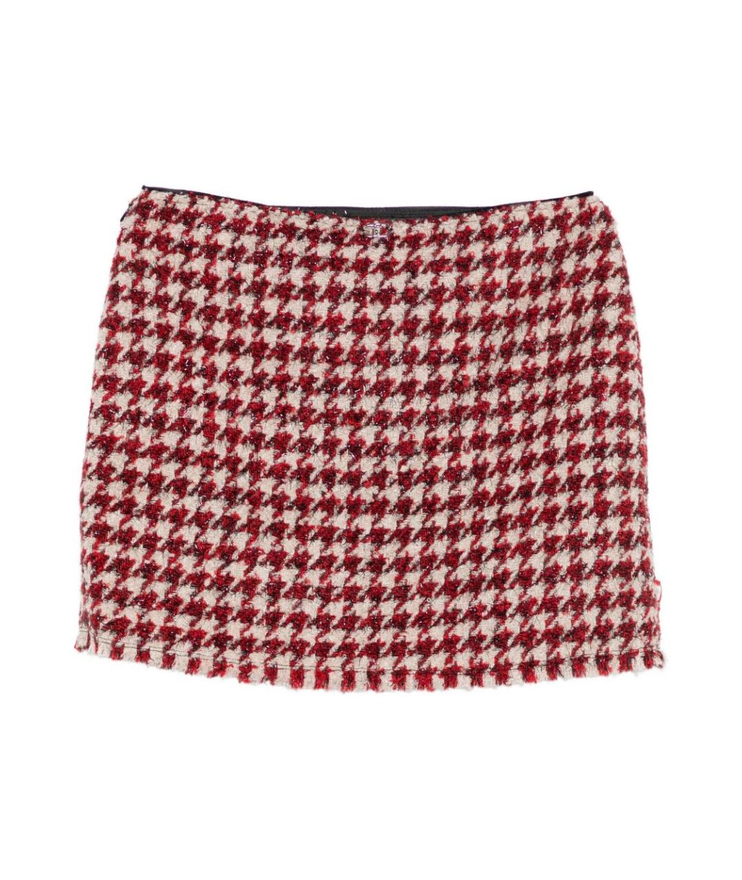 LIU JO Красная полиэстеровая юбка мини, фото 3