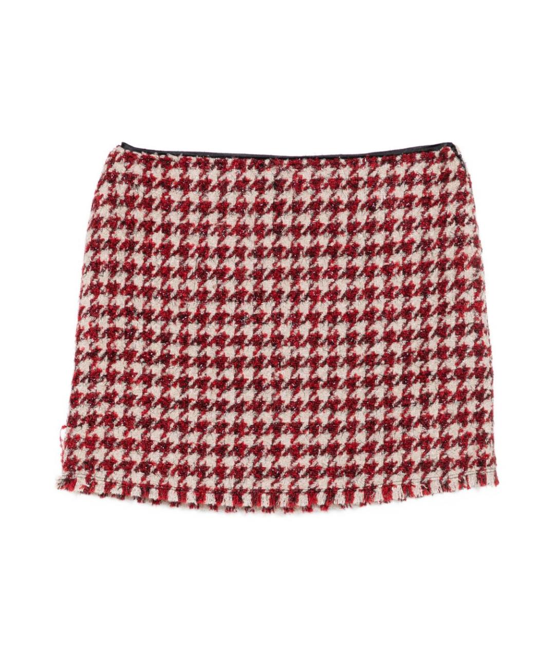 LIU JO Красная полиэстеровая юбка мини, фото 1