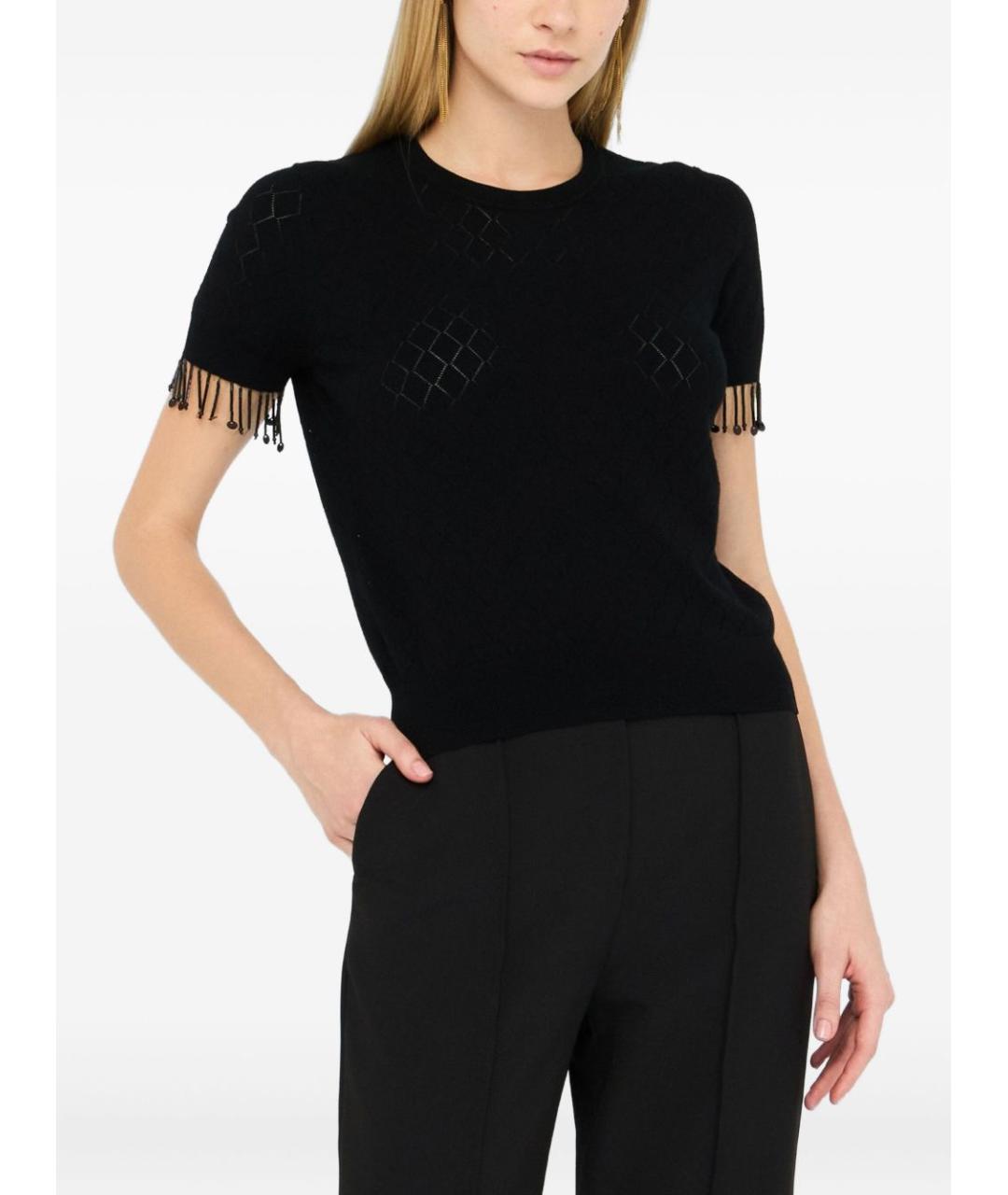 LIU JO Черный вискозный джемпер / свитер, фото 5