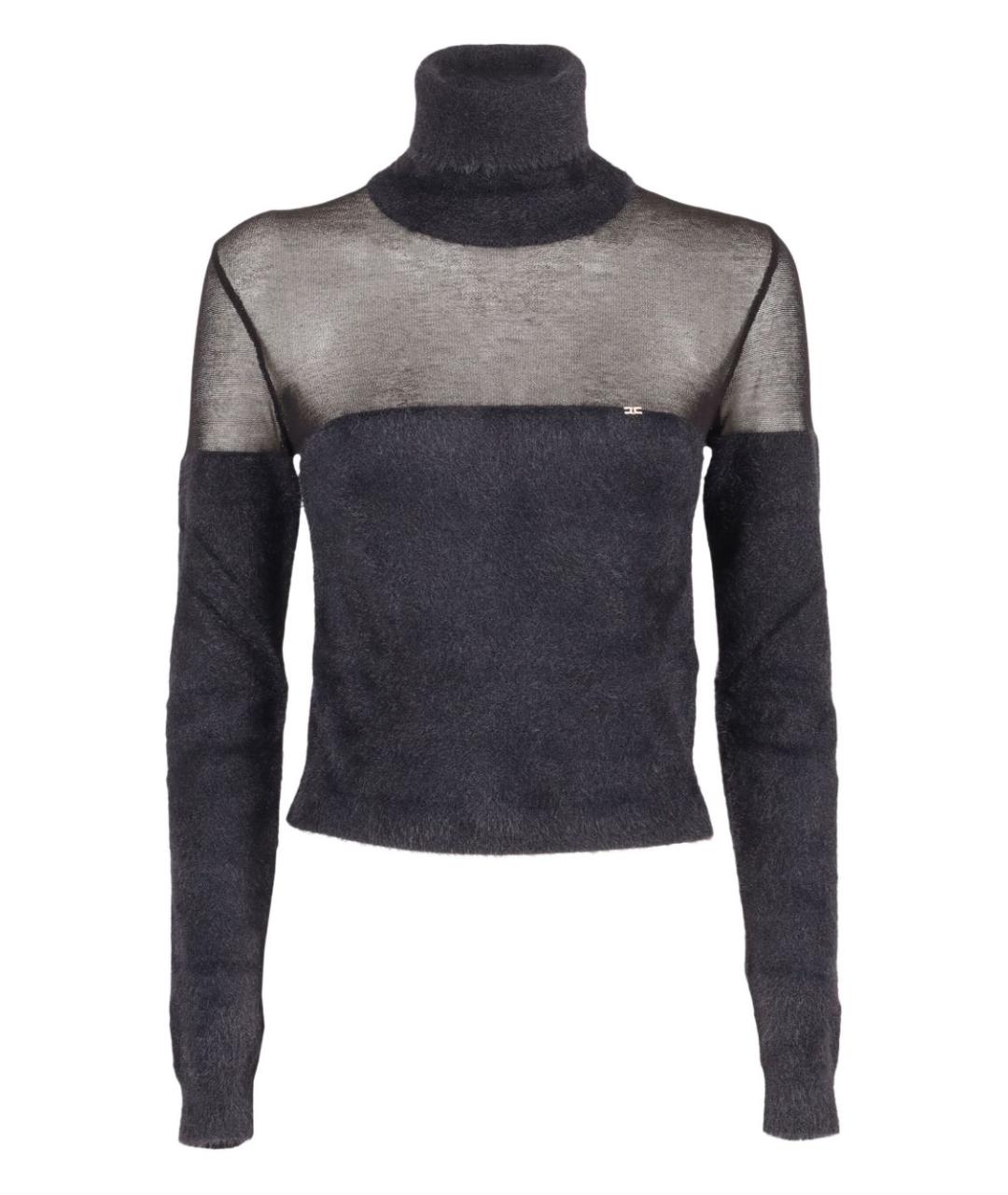 ELISABETTA FRANCHI Черная полиамидовая водолазка, фото 1