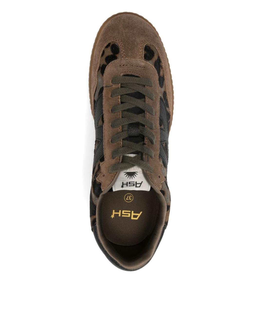 ASH Коричневые кожаные кеды, фото 3