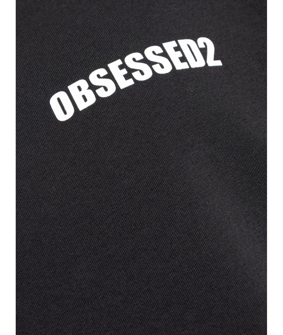 DSQUARED2 Черная хлопковая футболка, фото 4
