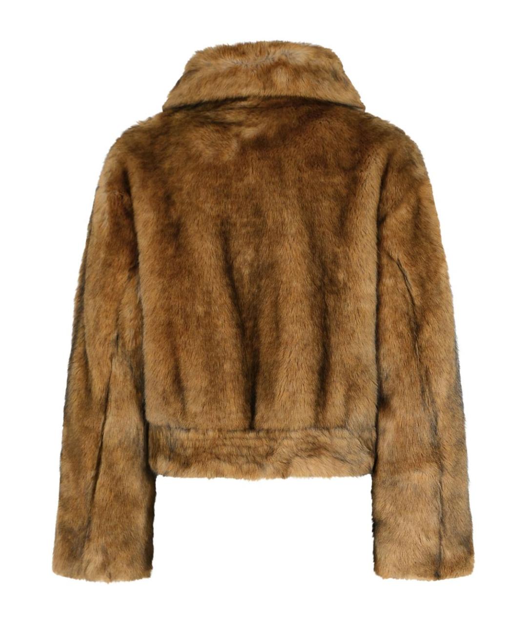 STAND STUDIO Коричневая полиэстеровая куртка, фото 3