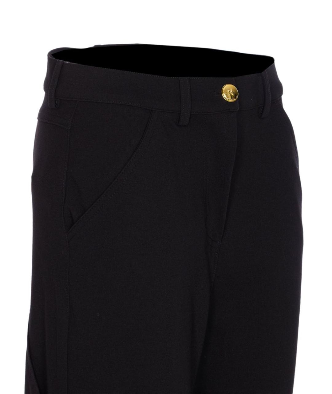 PINKO Черные вискозные брюки узкие, фото 3