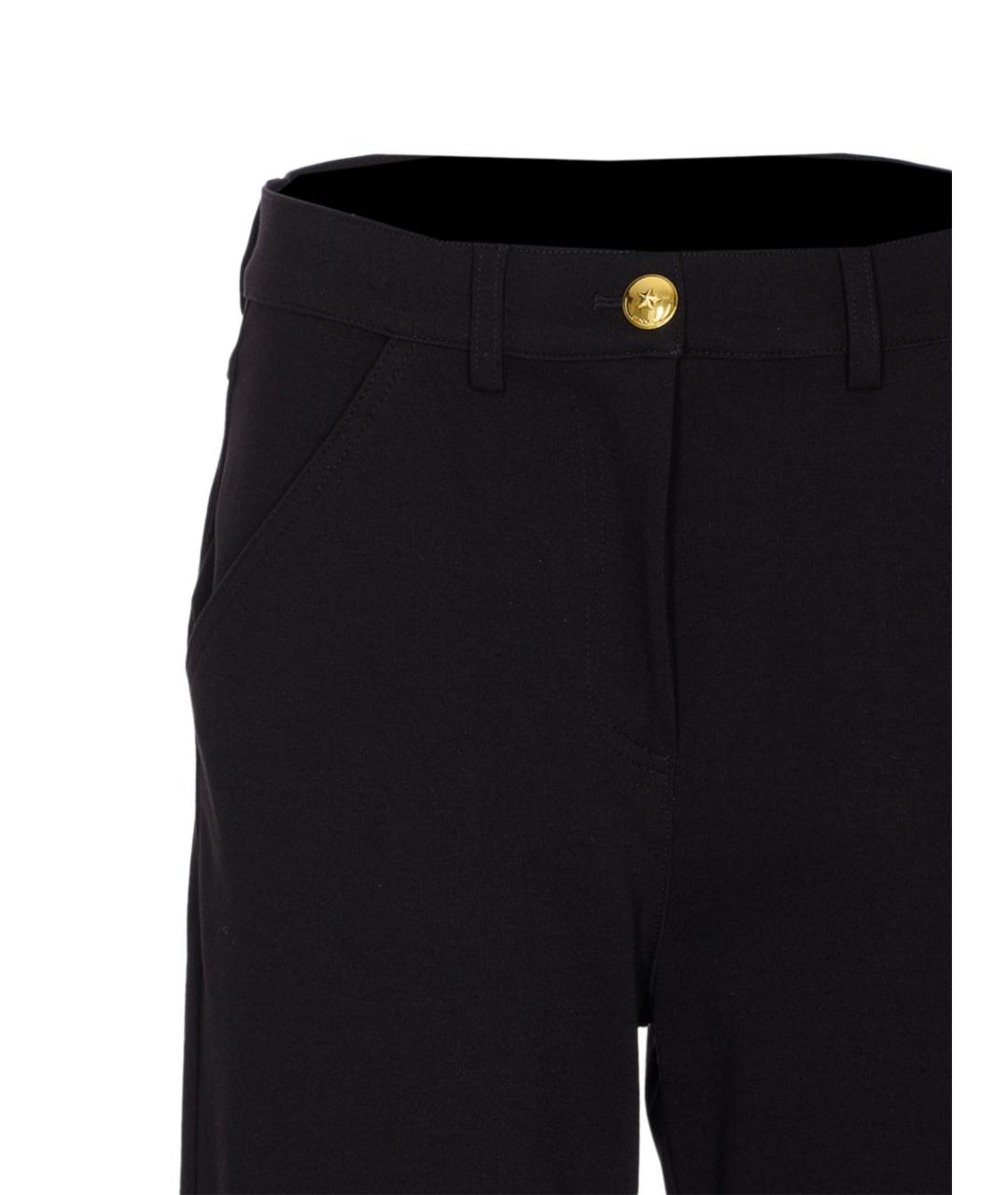 PINKO Черные вискозные брюки узкие, фото 2