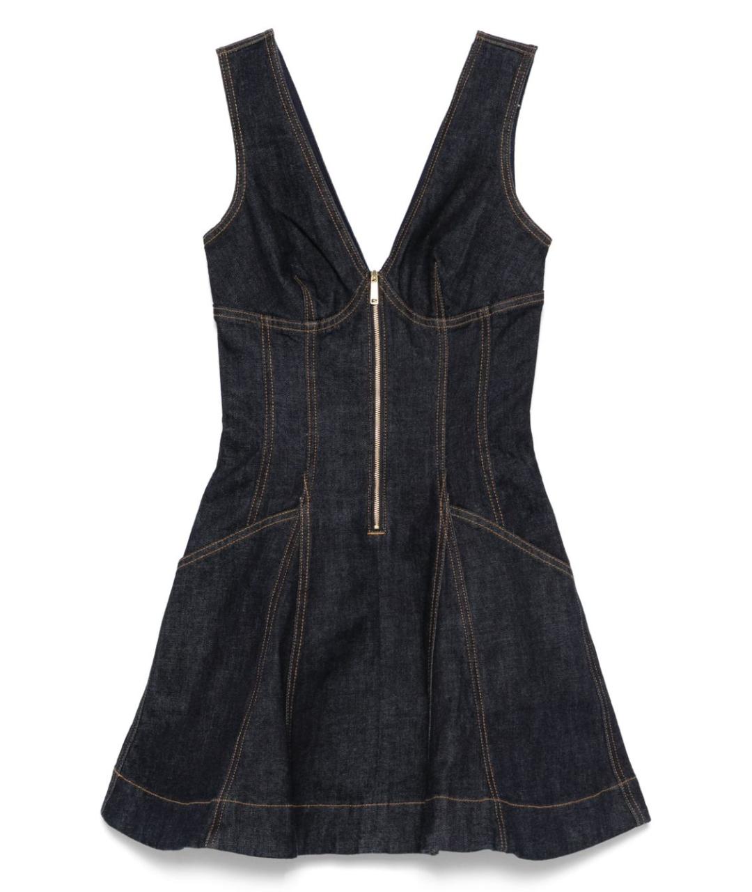 SELF-PORTRAIT Синее хлопковое повседневное платье, фото 1