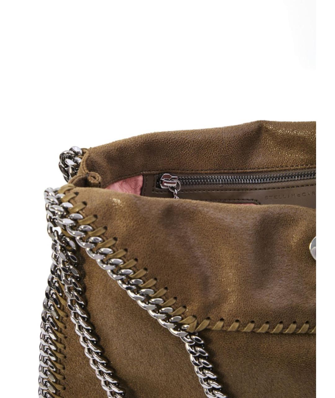 STELLA MCCARTNEY Коричневая сумка тоут из искусственной кожи, фото 3