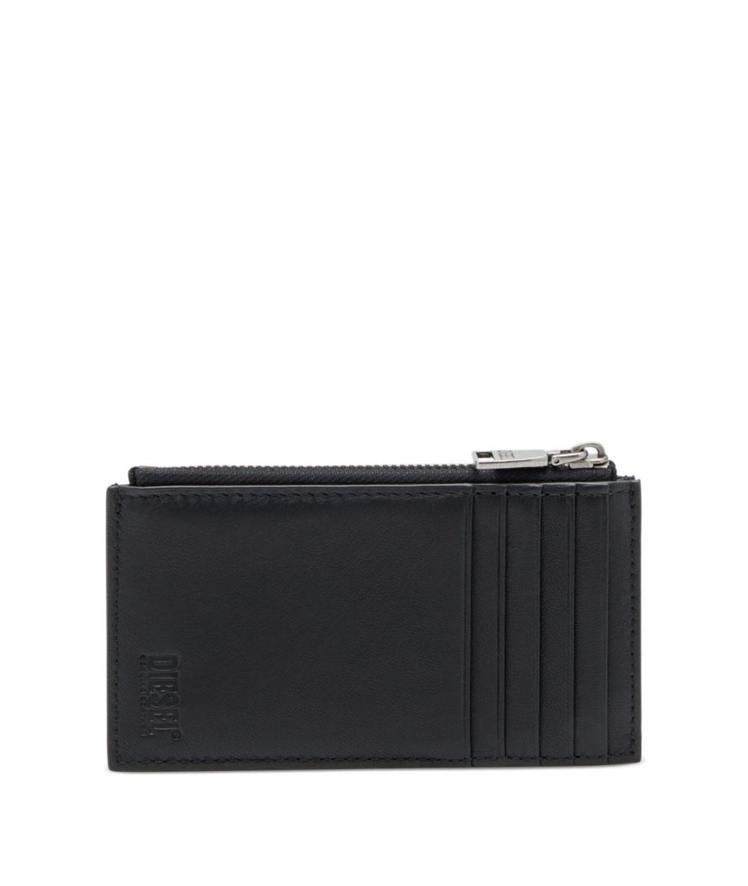 DIESEL Черный кожаный кошелек, фото 2