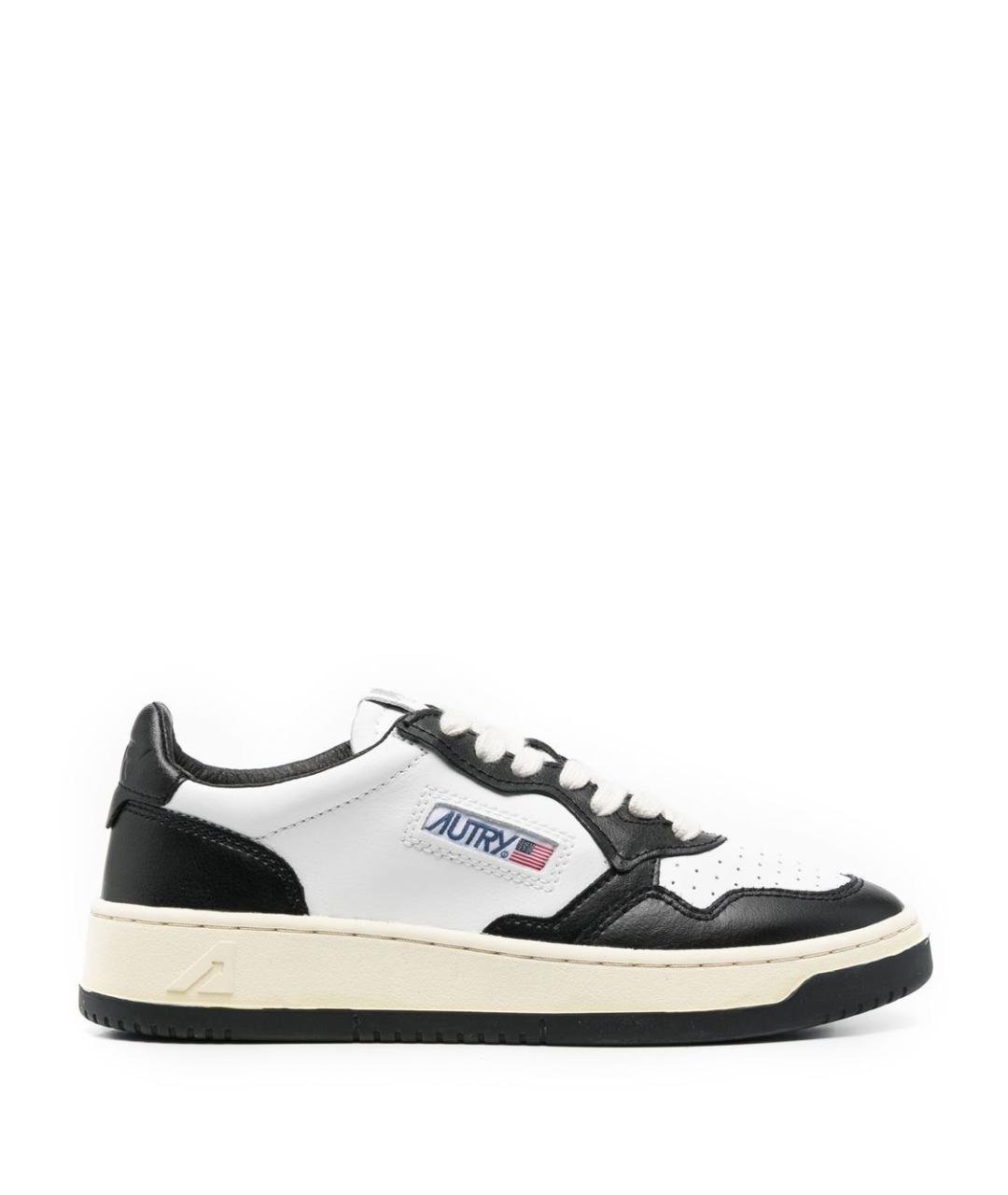 AUTRY Черные кожаные кеды, фото 1