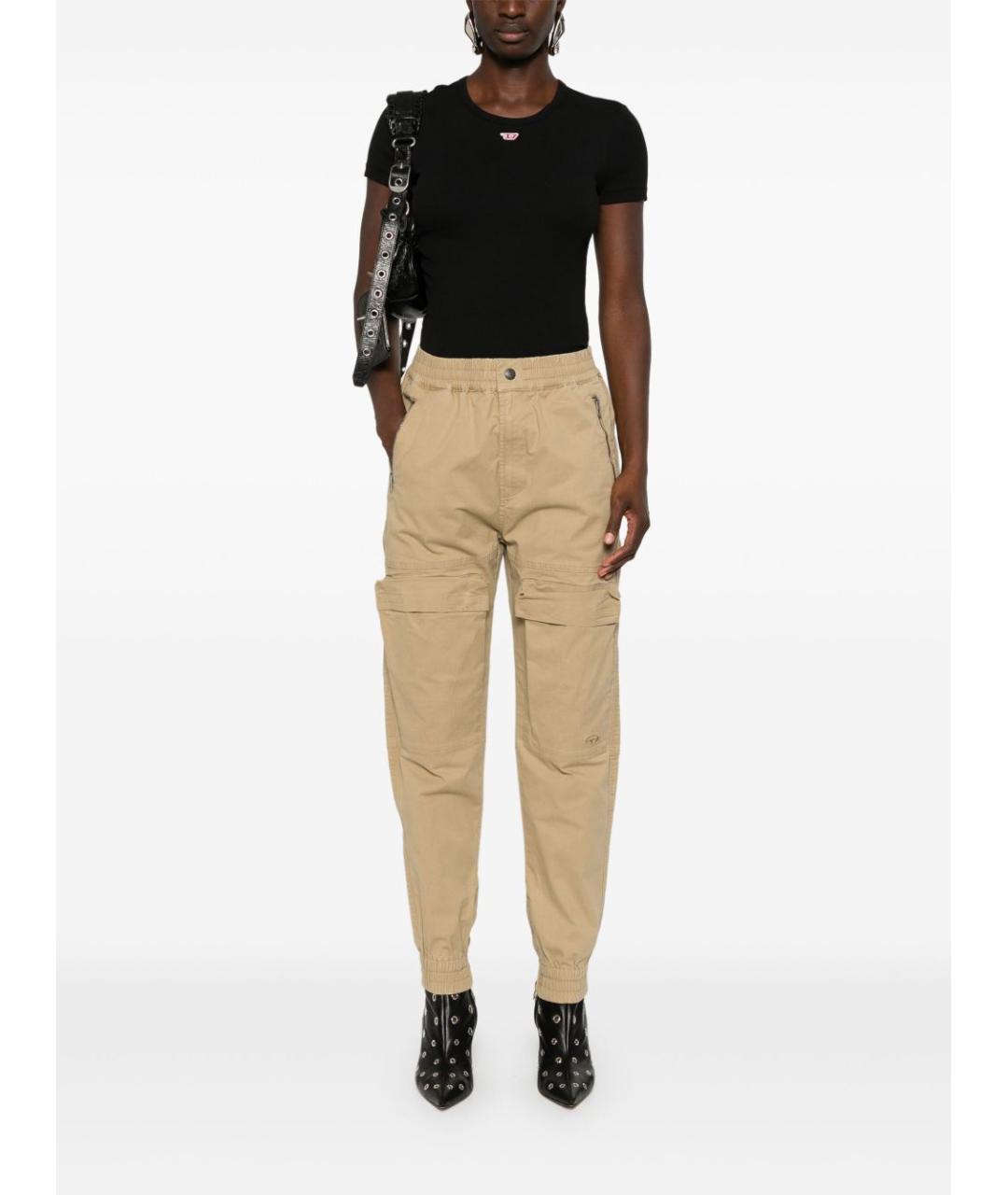 DIESEL Черная хлопковая футболка, фото 2