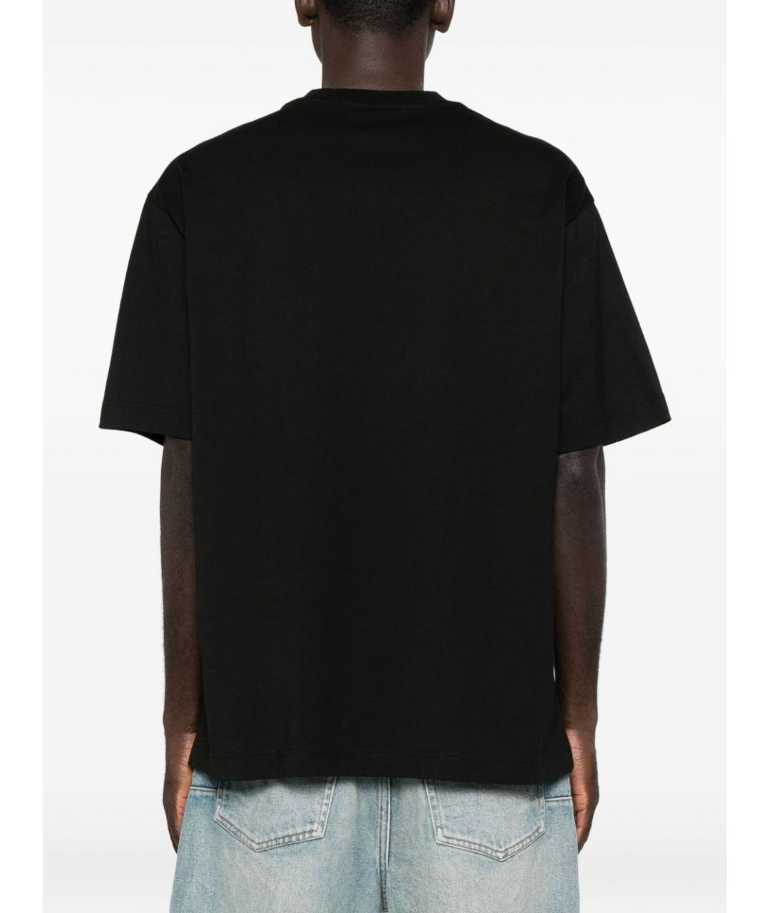 VERSACE JEANS COUTURE Черная хлопковая футболка, фото 3