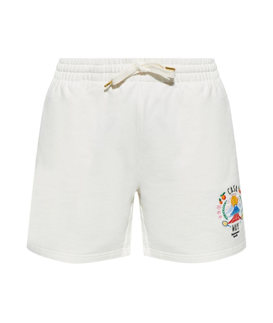 CASABLANCA Белые хлопковые шорты, фото 1