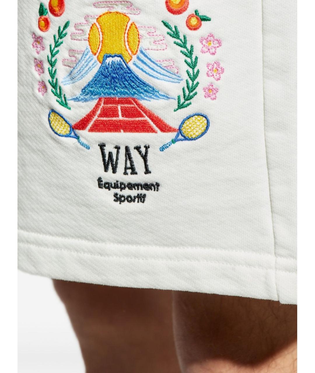 CASABLANCA Белые хлопковые шорты, фото 5