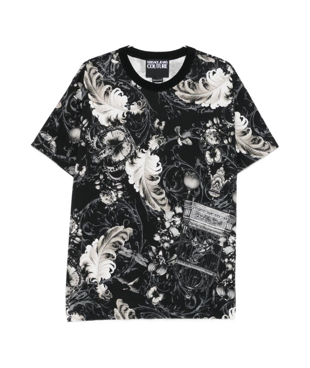 VERSACE JEANS COUTURE Мульти хлопковая футболка, фото 1