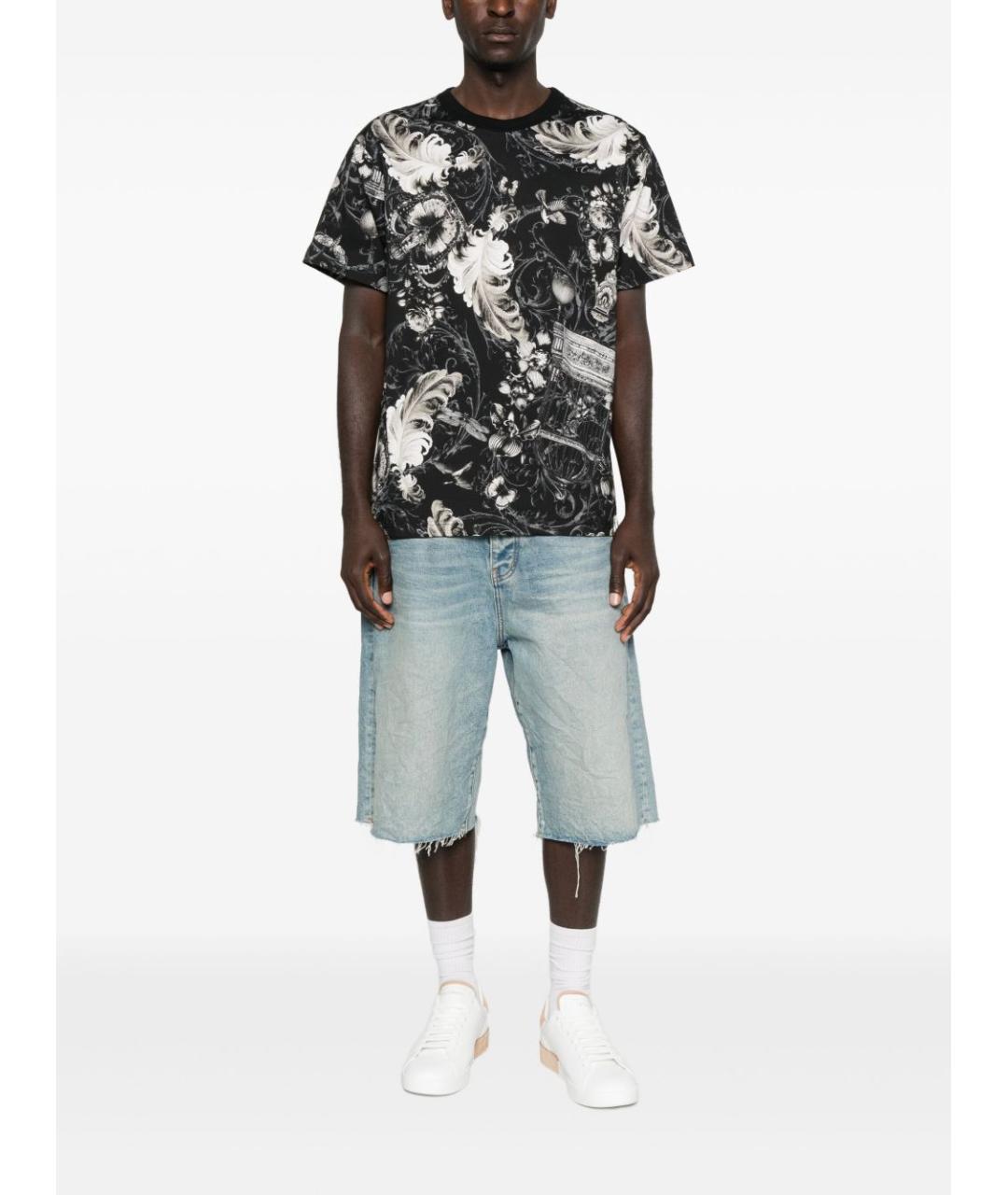 VERSACE JEANS COUTURE Мульти хлопковая футболка, фото 4