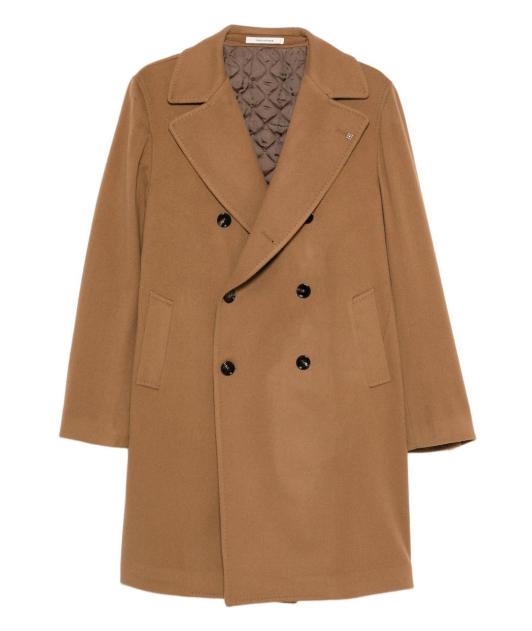 TAGLIATORE Коричневое шерстяное пальто, фото 1