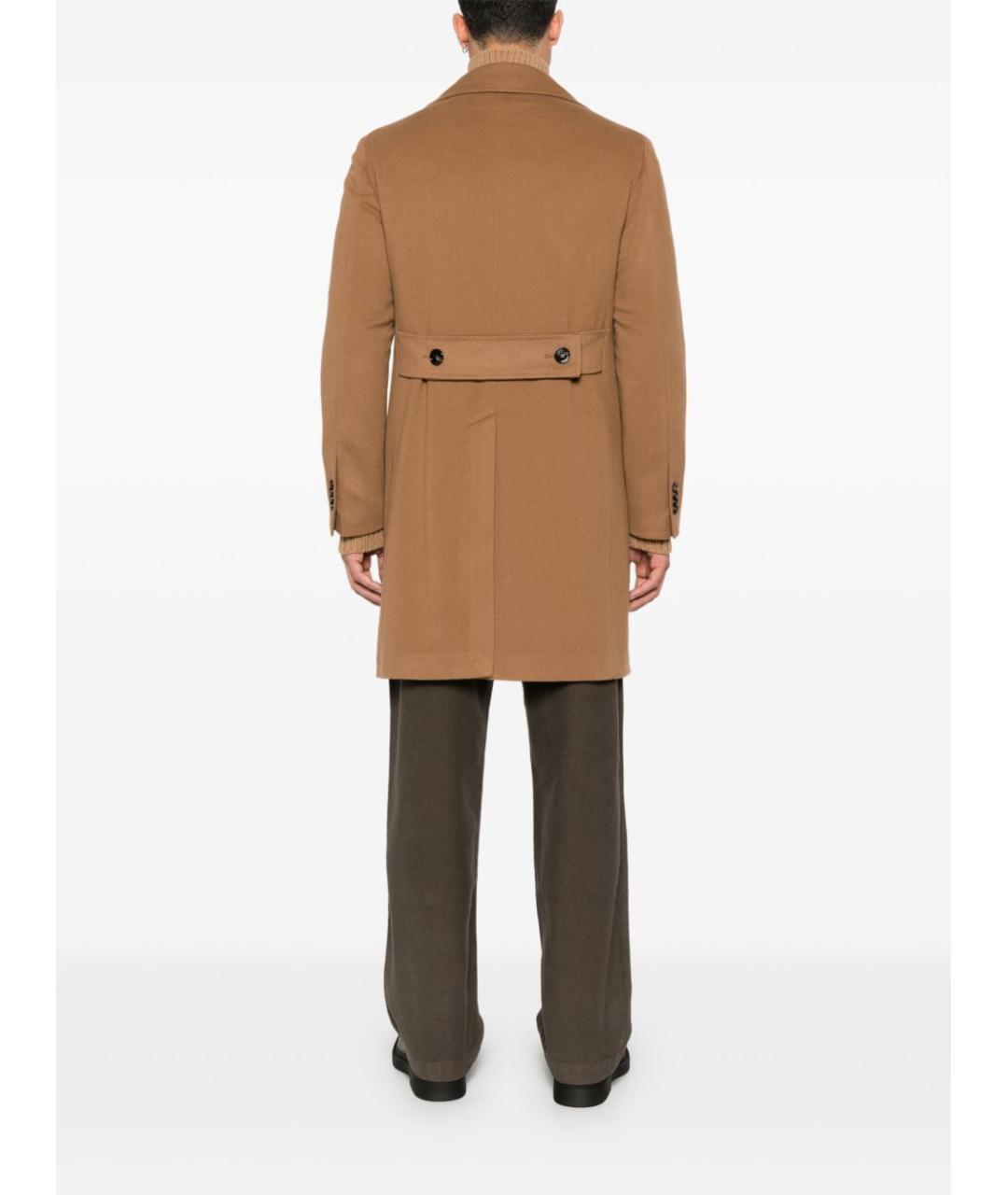 TAGLIATORE Коричневое шерстяное пальто, фото 4