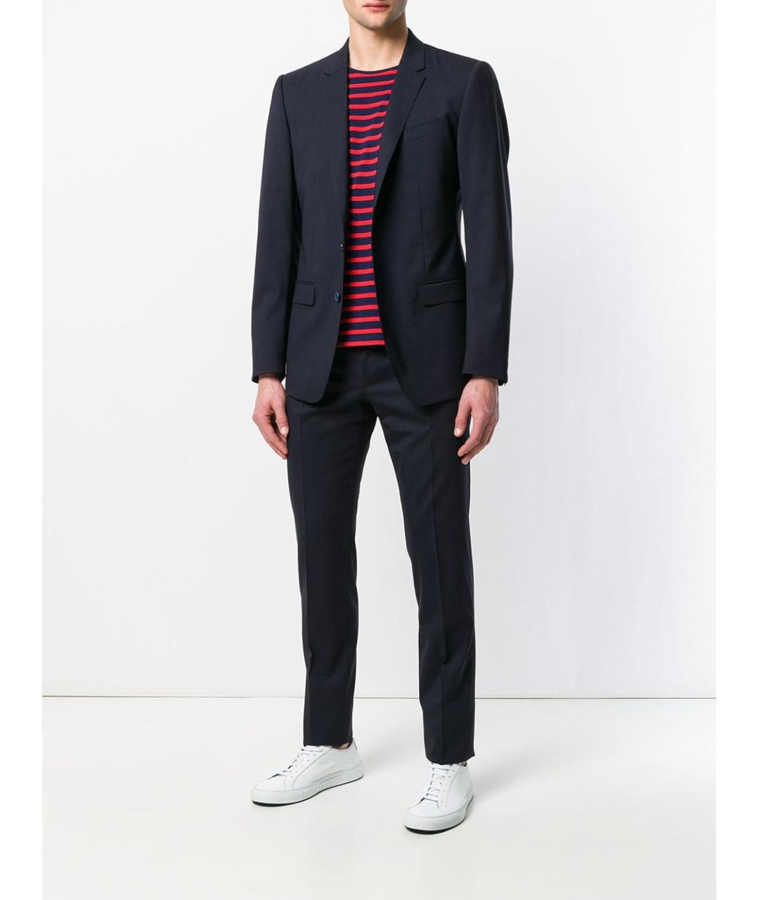 DOLCE&GABBANA Темно-синий классический костюм, фото 2