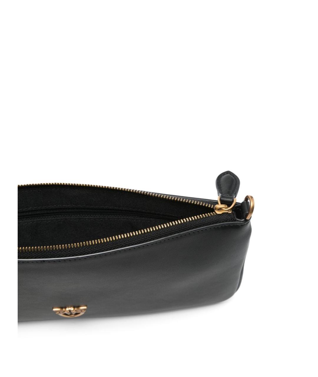 PINKO Черная кожаная сумка через плечо, фото 4