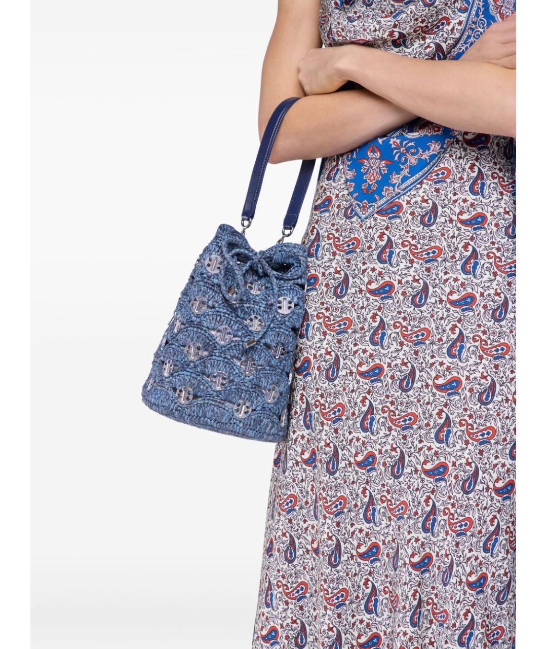 PACO RABANNE Синяя сумка через плечо, фото 4