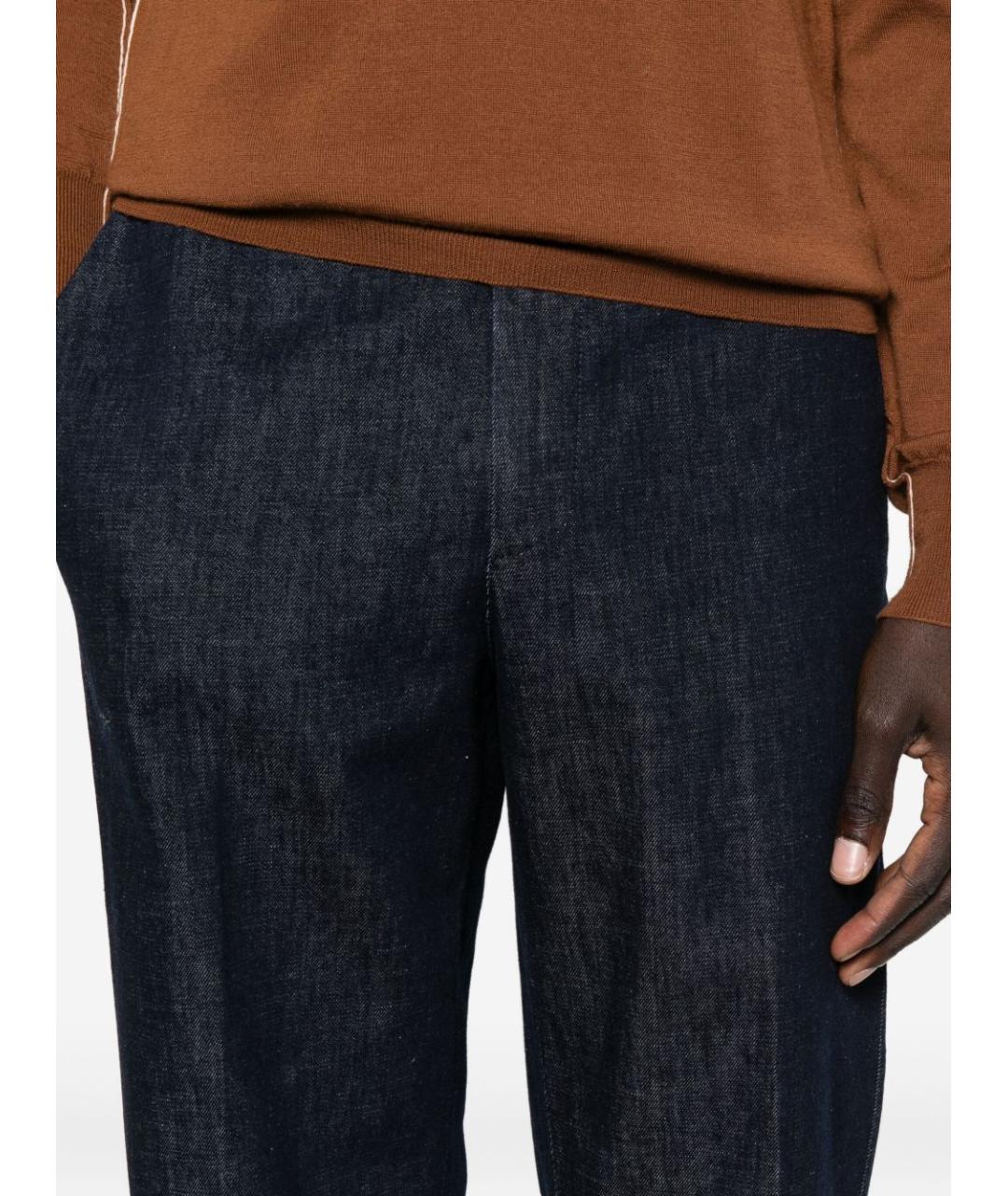 DONDUP Синие хлопковые повседневные брюки, фото 2