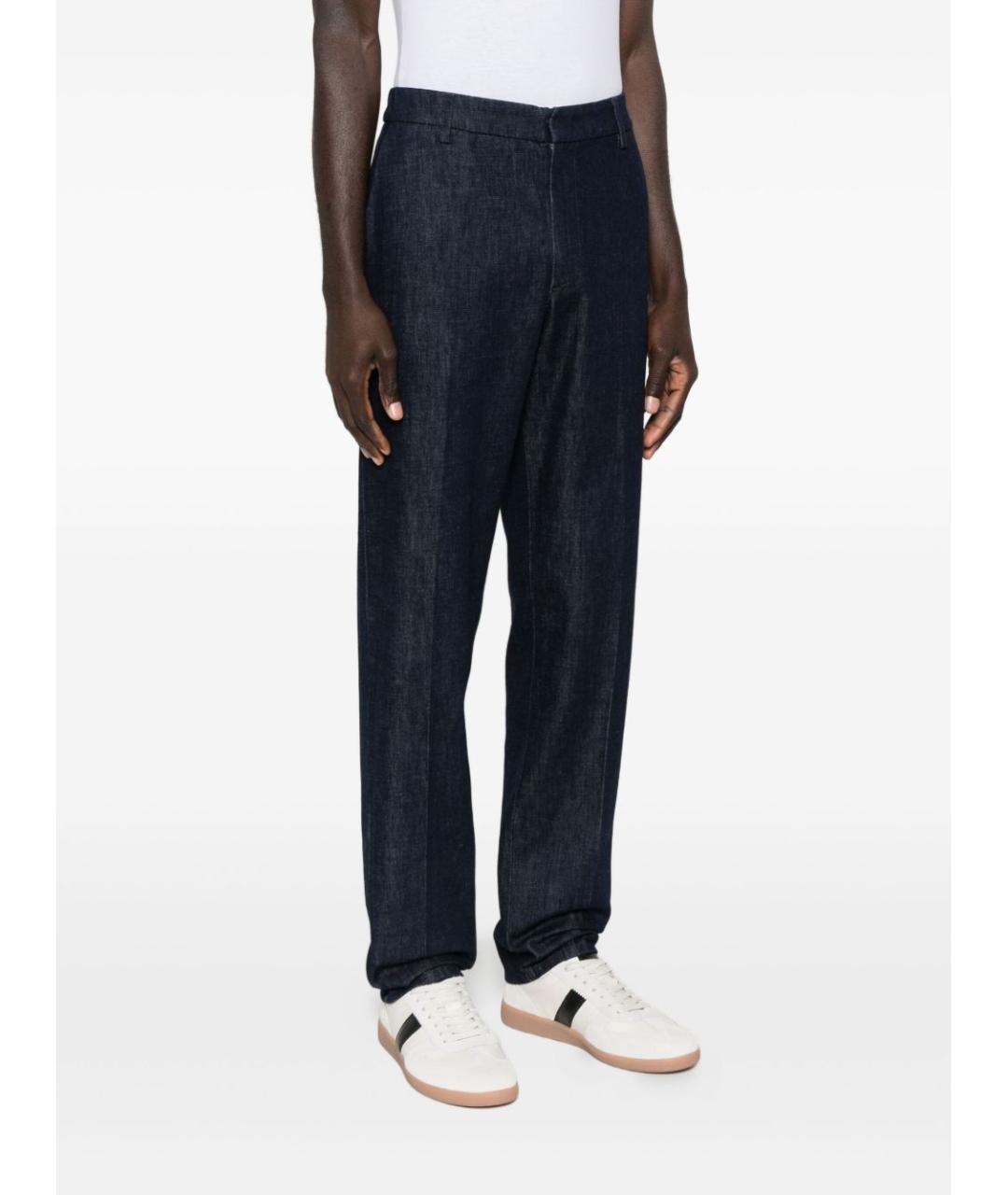 DONDUP Синие хлопковые повседневные брюки, фото 4