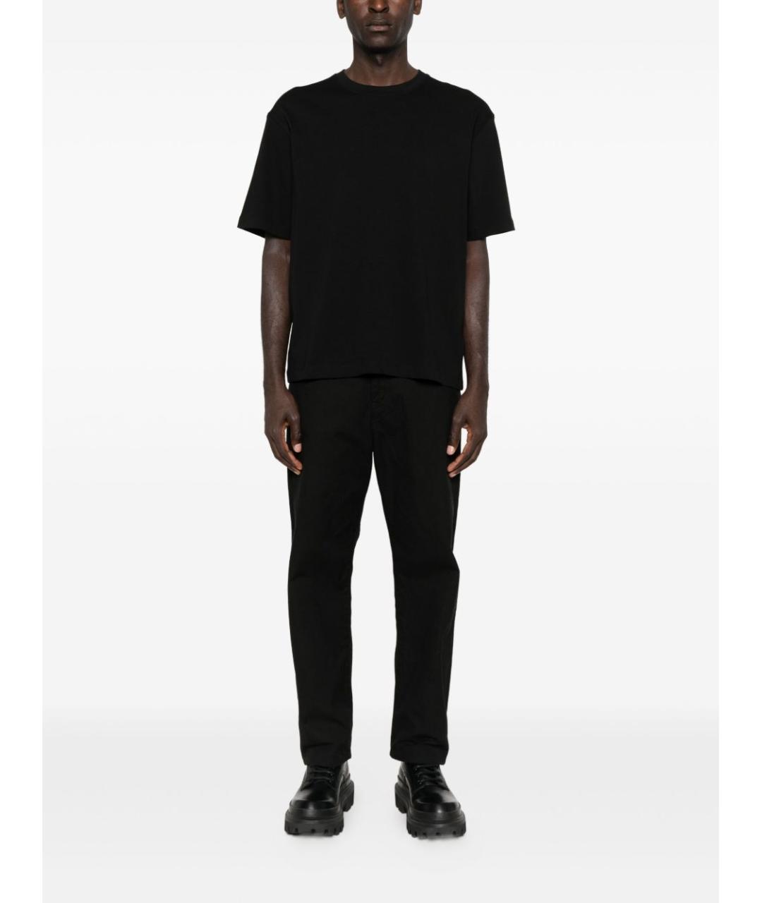 JOHN RICHMOND Черная хлопковая футболка, фото 4